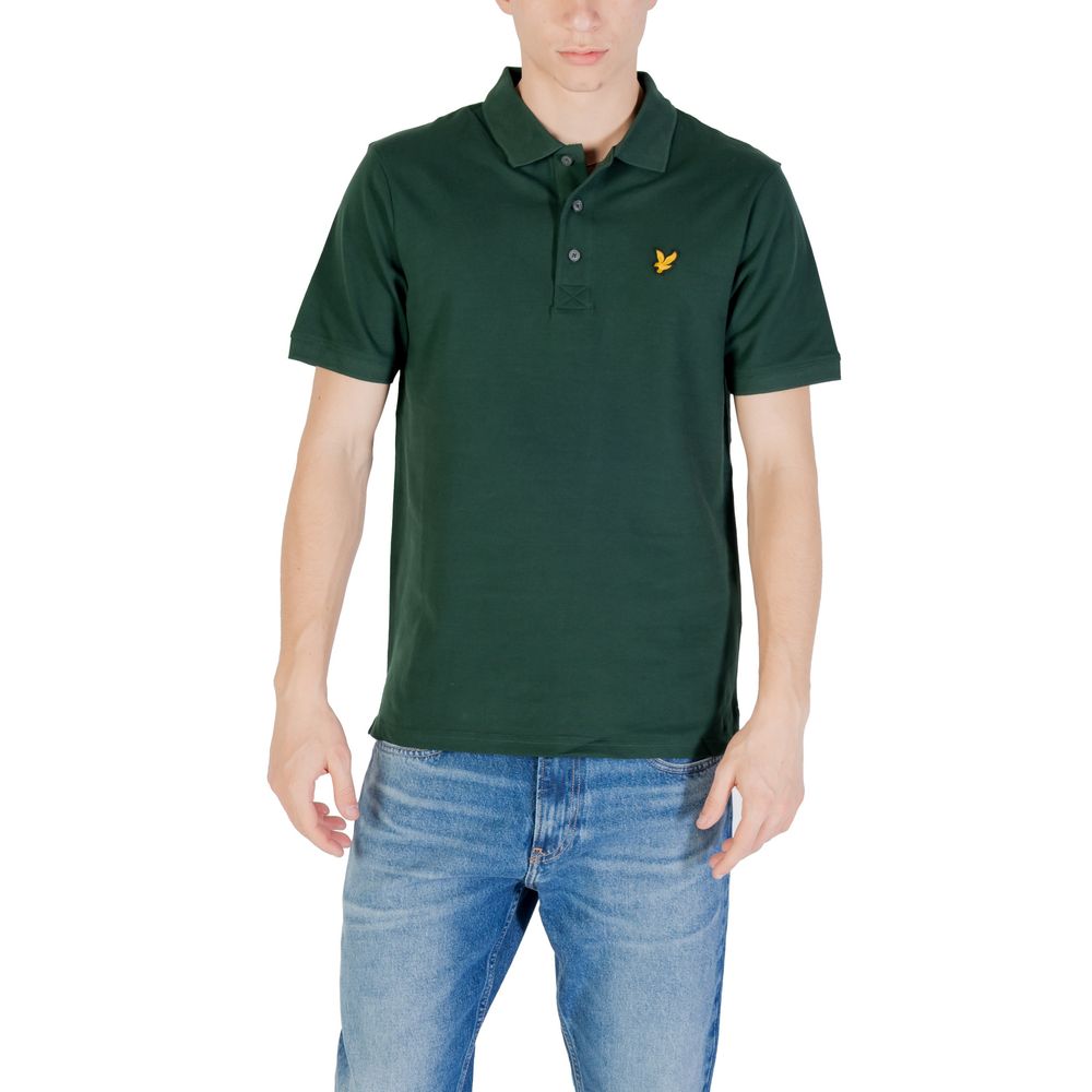 

Зеленая хлопковая рубашка-поло Lyle & Scott