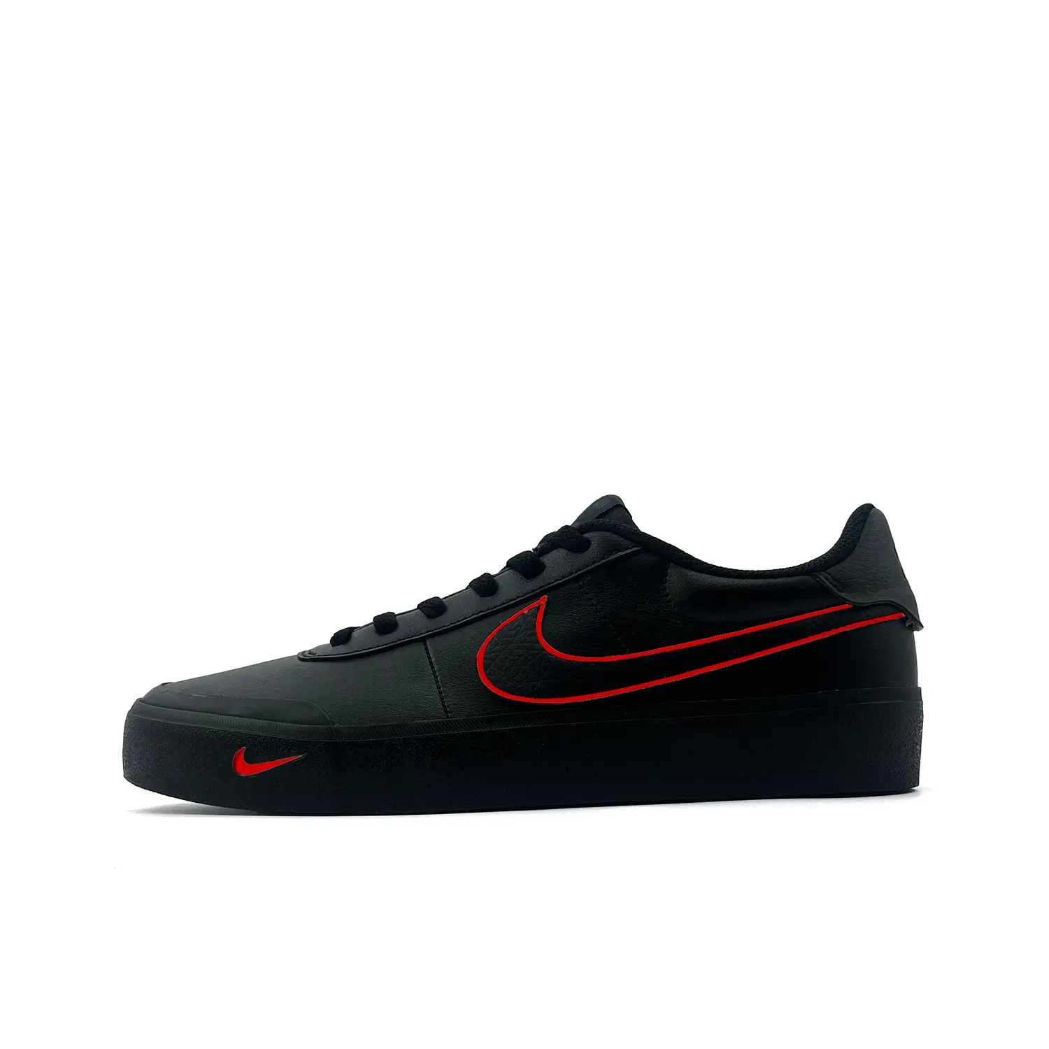 

Nike Кроссовки для скейтборда Court Shot, износостойкие, противоскользящие, низкие, мужские, черно-красные