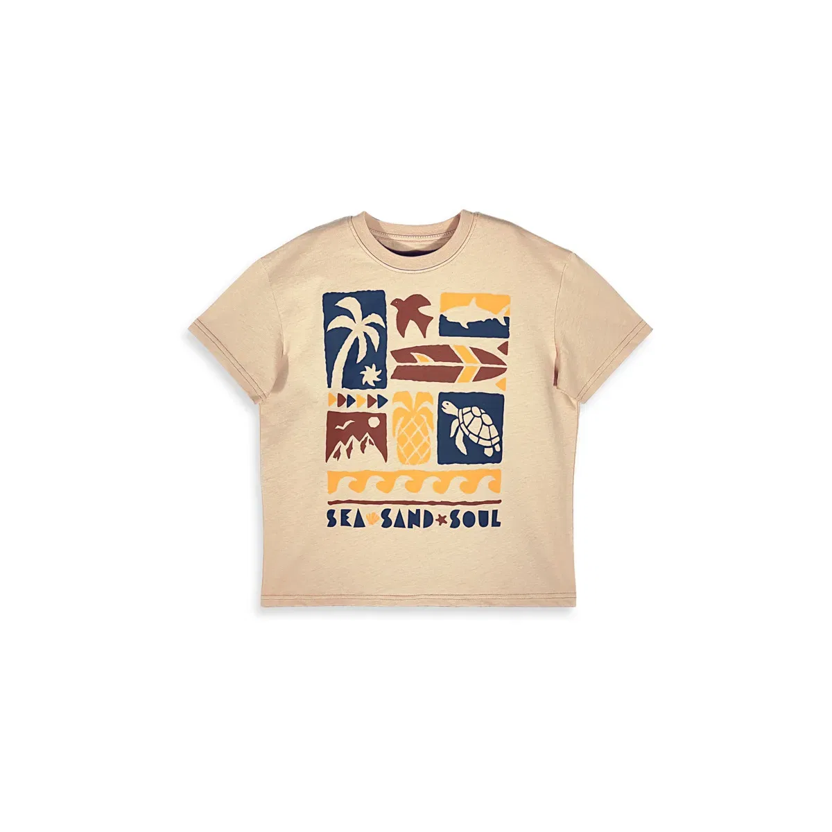 Двухкомпонентный набор Summer Denokids, кремовый/светло-коричневый — фото 2