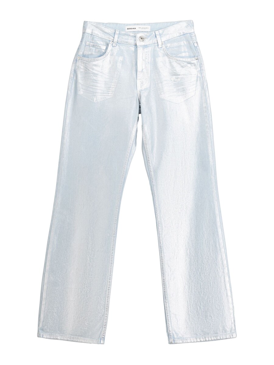 

Джинсы Bershka Regular Jeans, пастельный синий