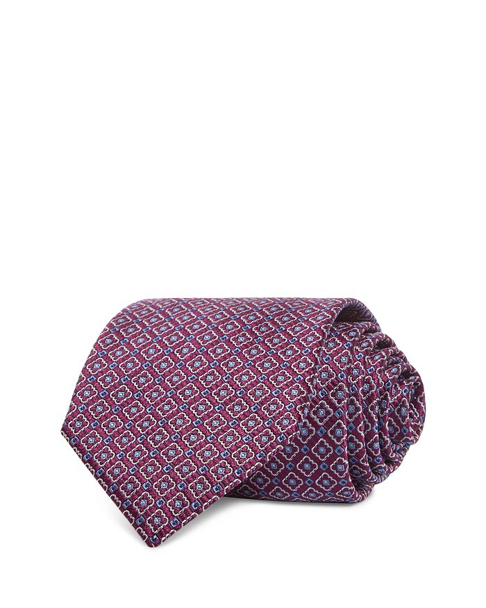 

Шелковый галстук Classic Medallion с медальоном Canali, розовый