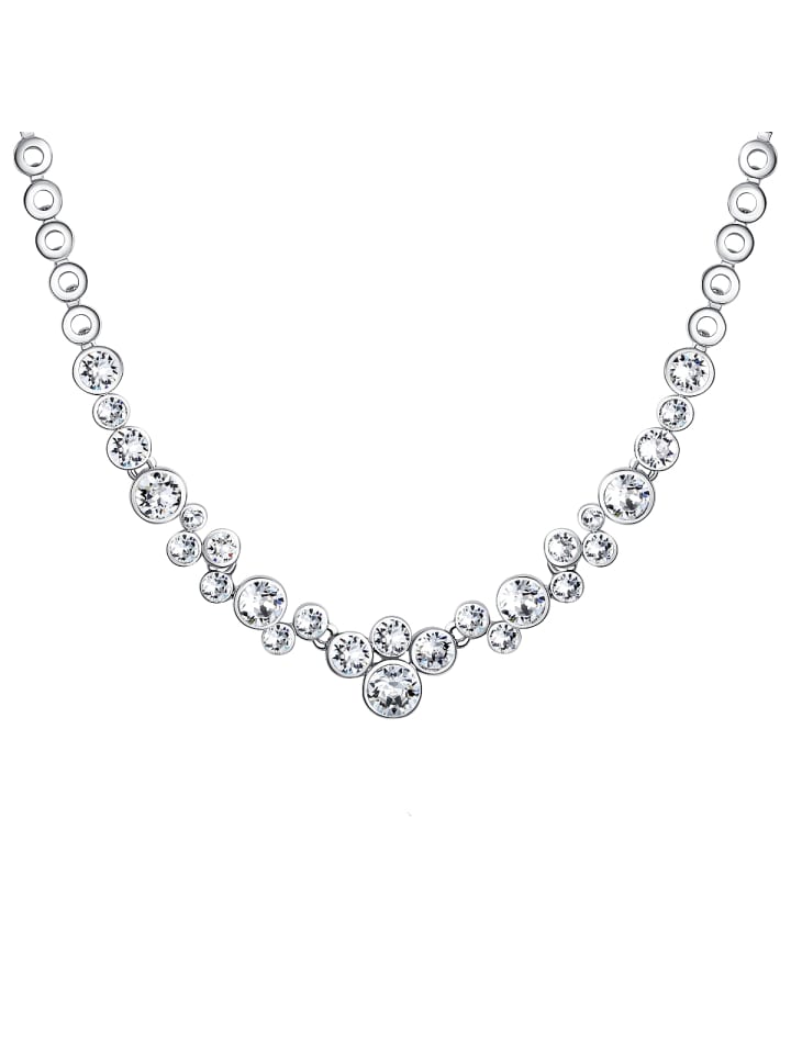 

Lulu & Jane Колье из металлического сплава, украшенное кристаллами Swarovski серебристого цвета