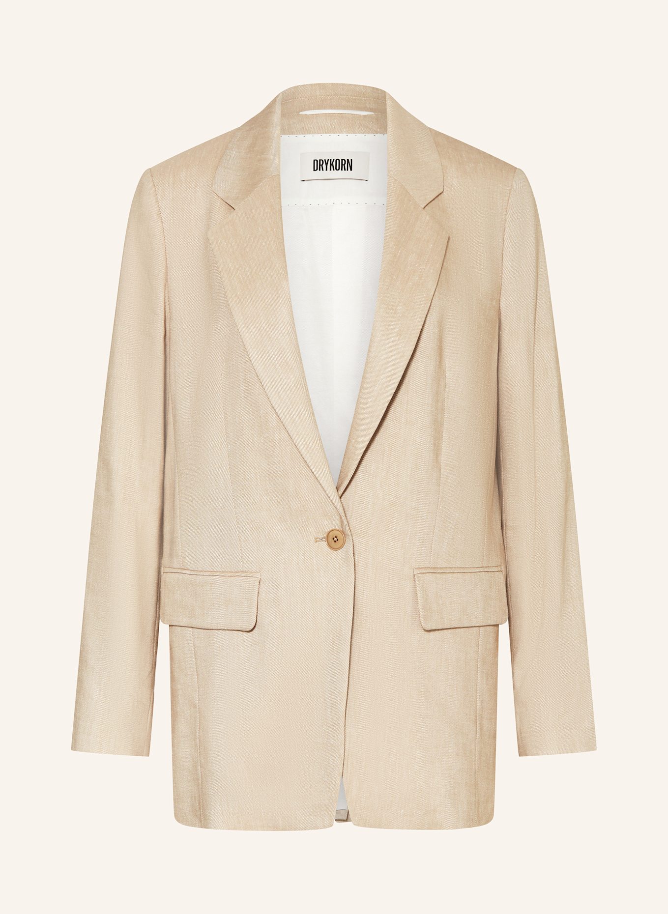 

Блейзер Glendale с льном Drykorn, коричневый