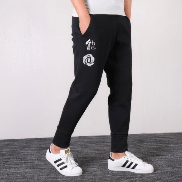 Спортивные штаны adidas Cny Rose Pant Basketball Training Slimming Trousers Men's Black, черный — фото 3