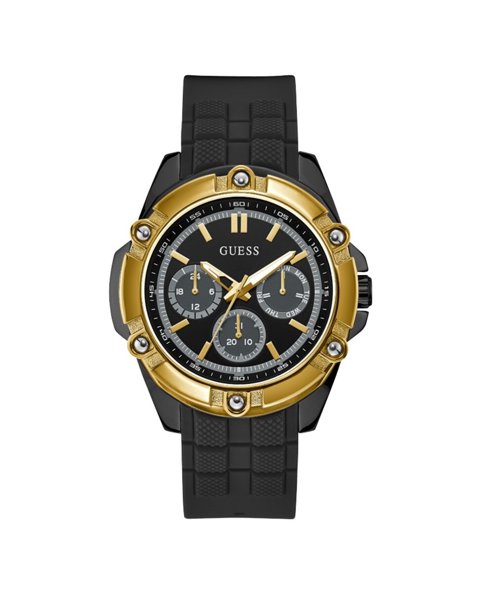 

Мужские часы Bolt W1302G2 из силикона и черным ремешком Guess, черный