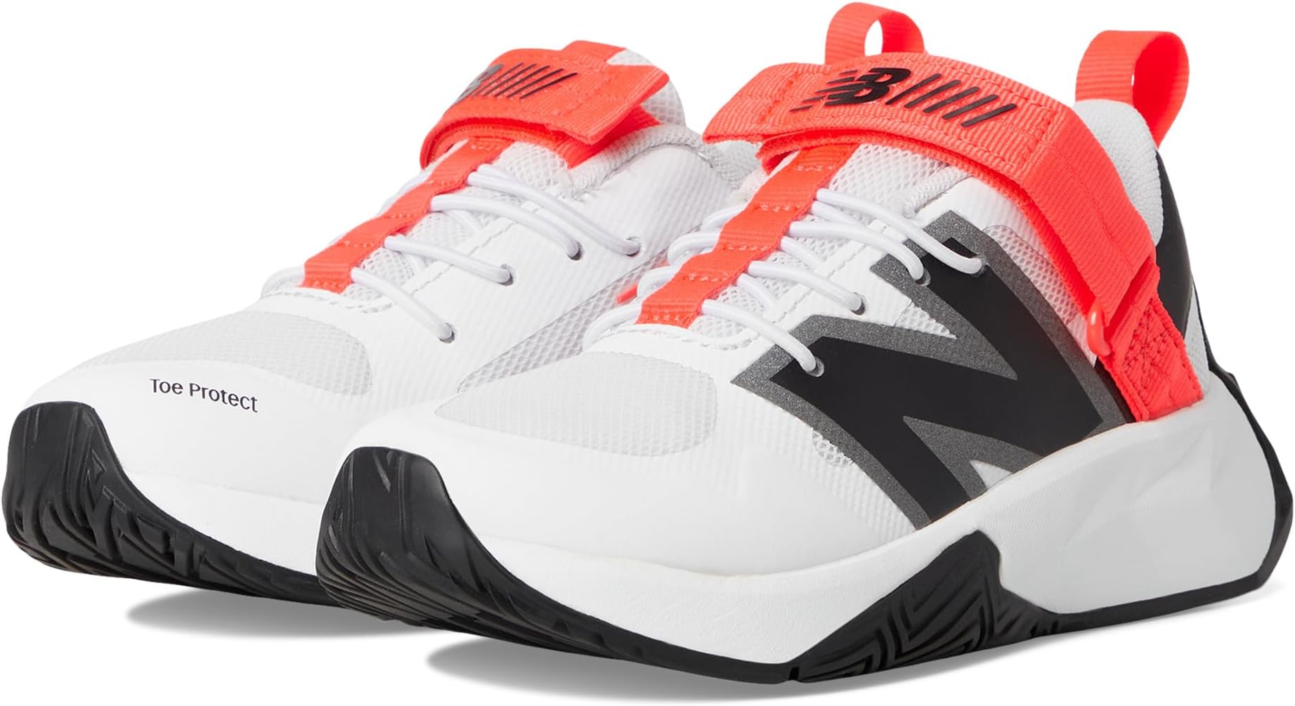 

Кроссовки New Balance Kids Fuelcell Play Bungee With Top Strap, цвет White/Urgent Red/Black