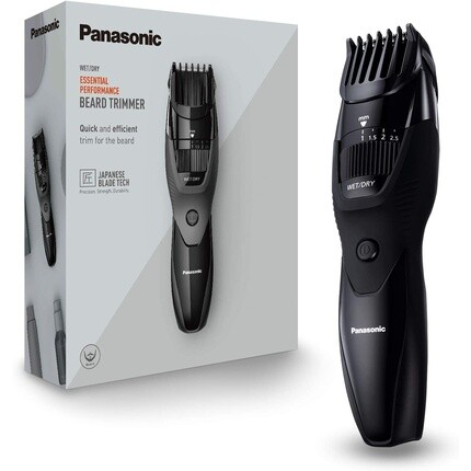 

Триммер для бороды Er-Gb43 с 20 настройками длины 0,5–10 мм, черный, Panasonic