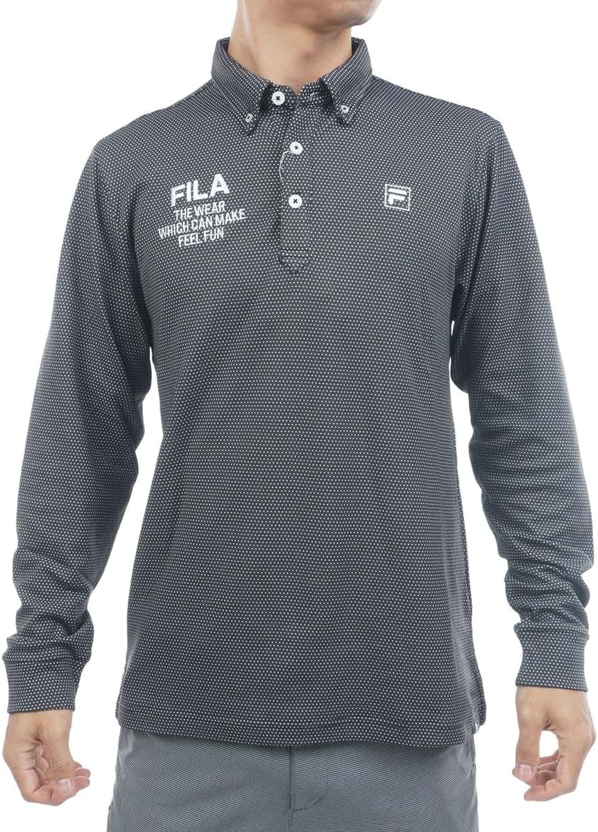 

Мужская поло-рубашка Fila Golf с длинным рукавом, на флисовой подкладке, легкая, защищает от холода, сохраняет тепло, эластичная