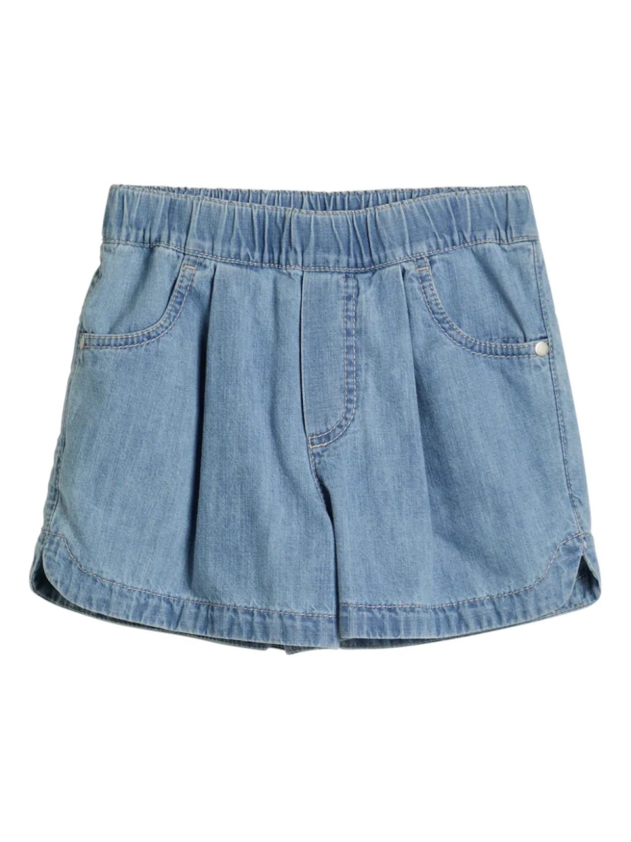 

Brunello Cucinelli Kids спортивные шорты из денима, синий