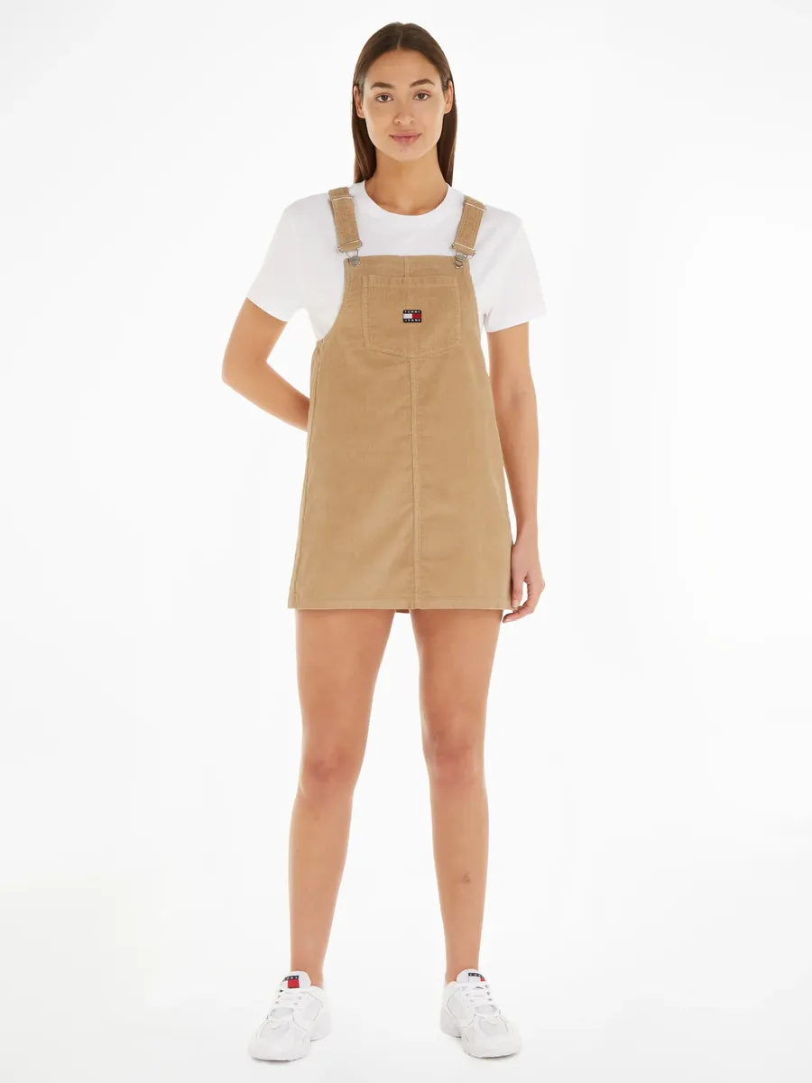 

Платье-рубашка Tommy Jeans "TJW CORD PINAFORE DRESS", с фирменным лейблом Tommy Jeans, коричневый