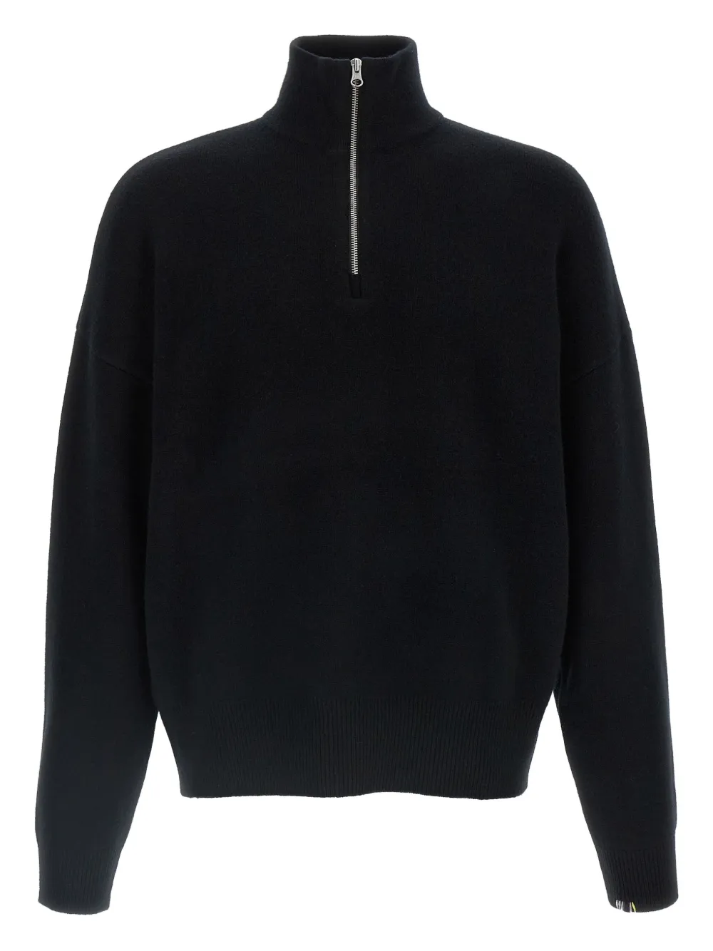 

Свитер с воротником на молнии Extreme Cashmere, черный