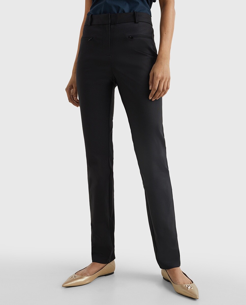 

Черные женские узкие брюки Tommy Hilfiger Tommy Hilfiger, черный