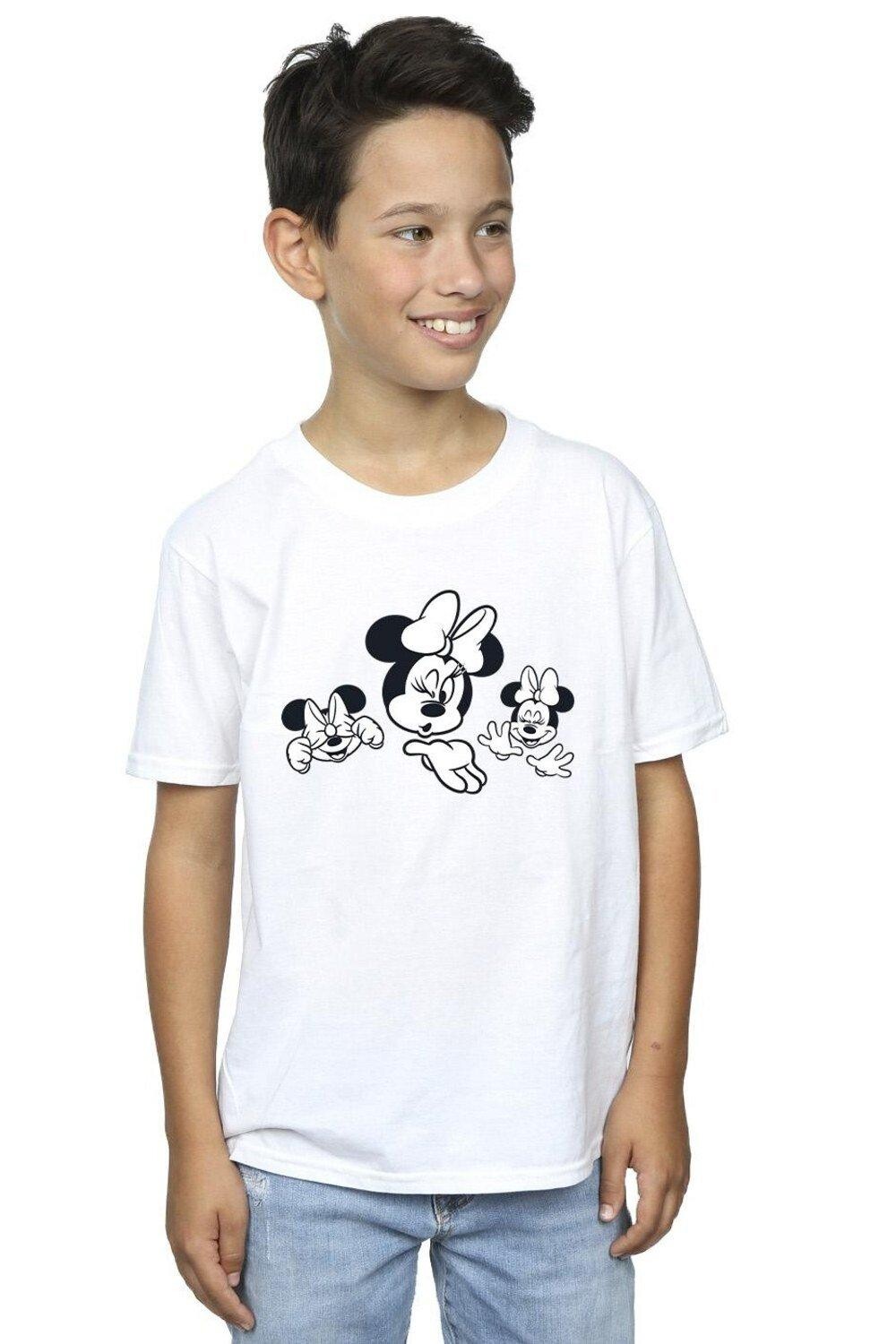 

Футболка с тремя лицами Минни Маус Disney, белый