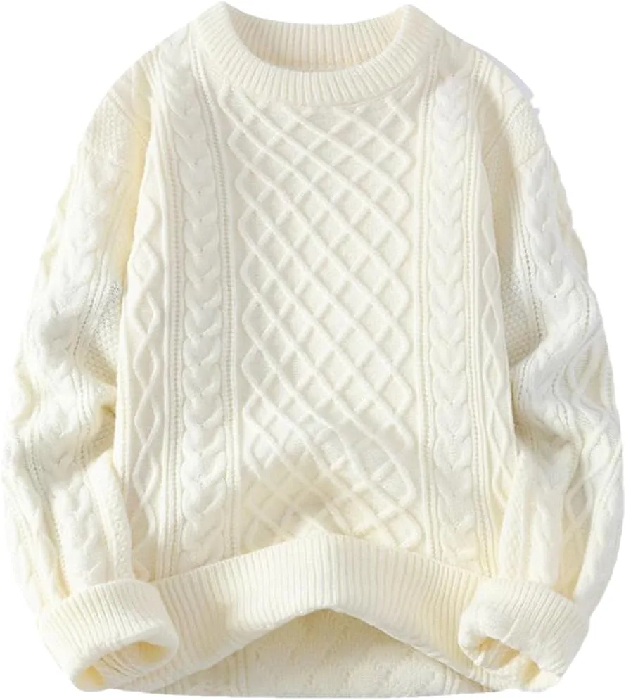 

Мужской свитер O-Neck Vintage Solid вязаный HEYDHSDC