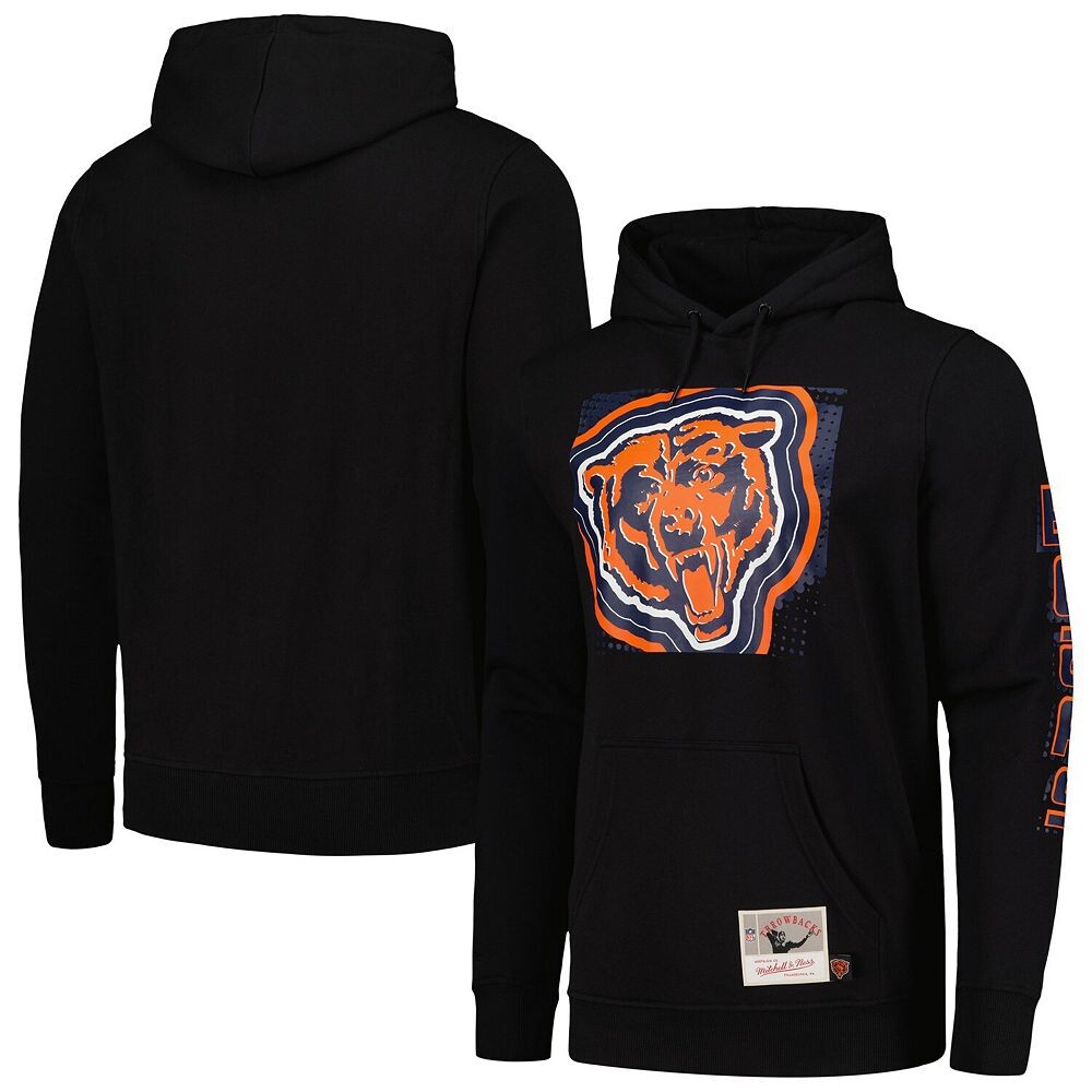 

Мужской черный пуловер с капюшоном Mitchell & Ness Chicago Bears Gridiron Classics Big Face 7.0, цвет Brs Black