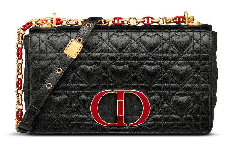 

Кожаная цепная сумка через плечо, кроссбоди, женская сумка черный DIOR