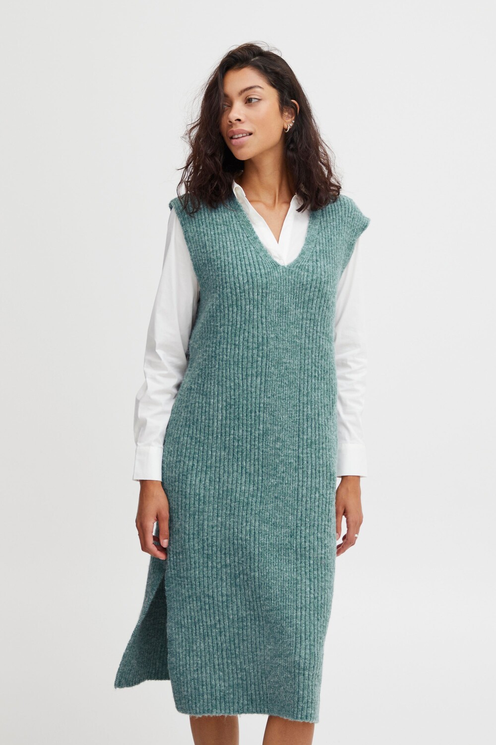 

Платье b.young Strick BYMAYLY DRESS 20812522, зеленый