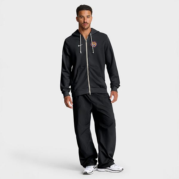 Мужская черная худи lsu tigers 2025 sideline standard issue dri-fit на молнии Nike — фото 4