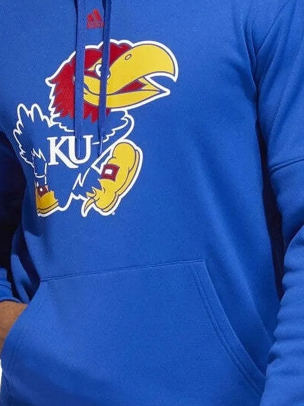 Худи Kansas Jayhawks Adidas, синий — фото 2