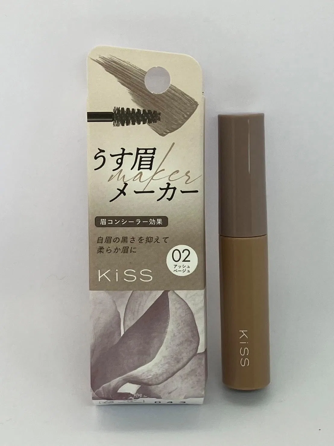 Корректор для бровей KiSS Thin Eyebrow Maker 02 Пепельно-бежевый 6 г