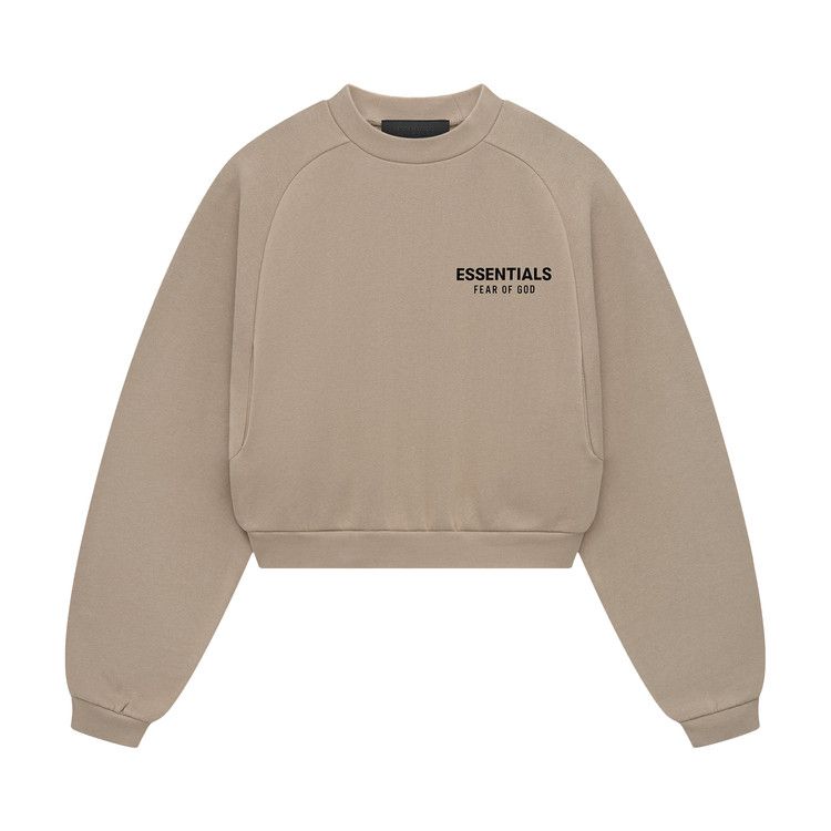 

Свитер Fear of God Essentials Fleece Cropped Crewneck, Desert Sand