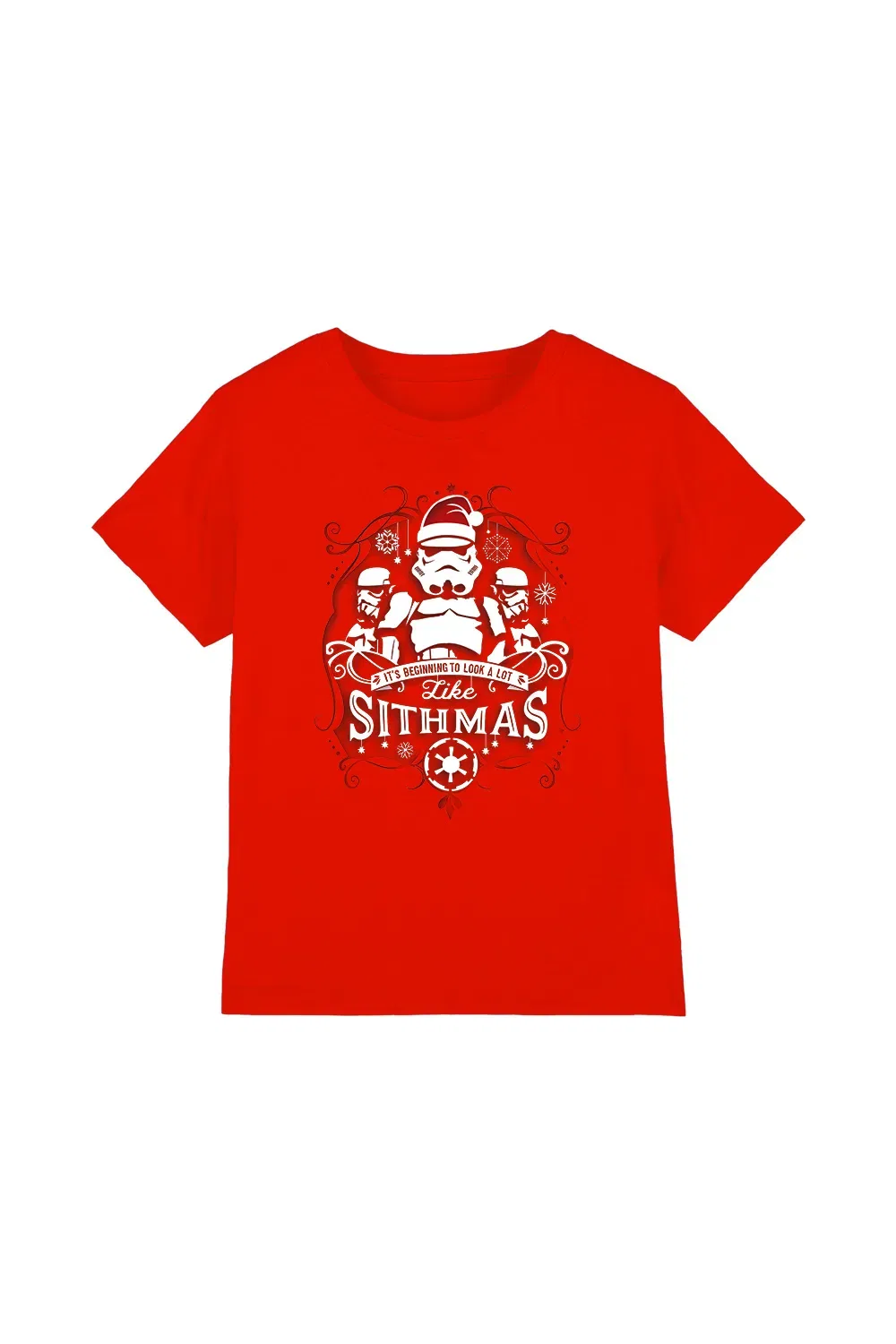 Детская футболка Star Wars Christmas красный, красный
