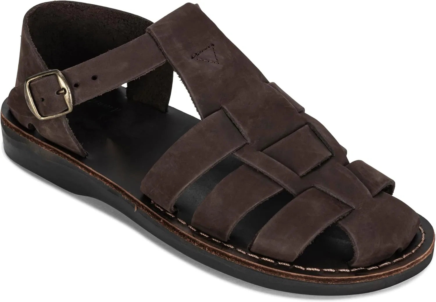 Сандалии из натуральной кожи Daniel, коричневый нубук Jerusalem Sandals