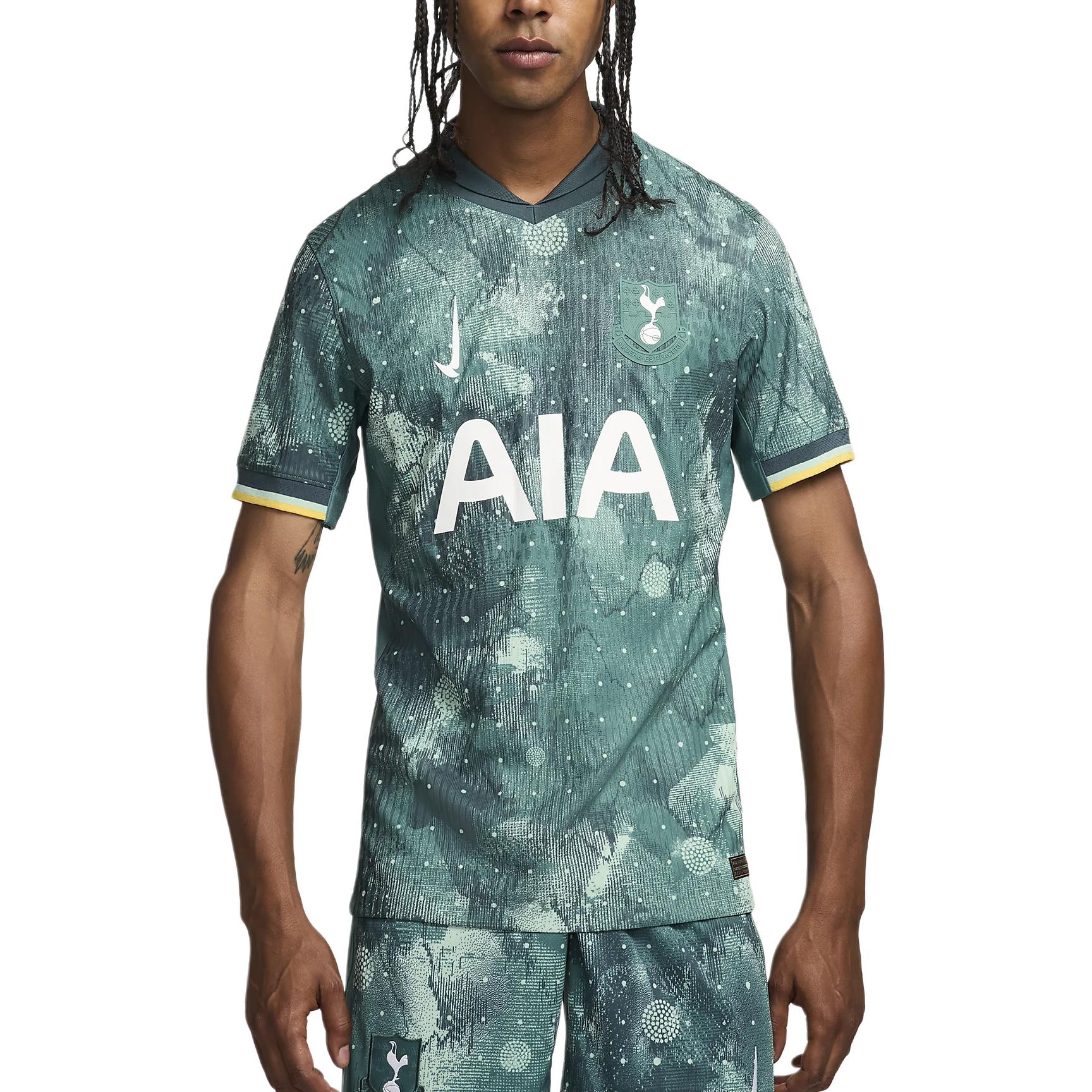 

Футболка Tottenham Hotspur 2024/25 Match Third мужская Dri FIT Adv Soccer Authentic Nike, зеленый
