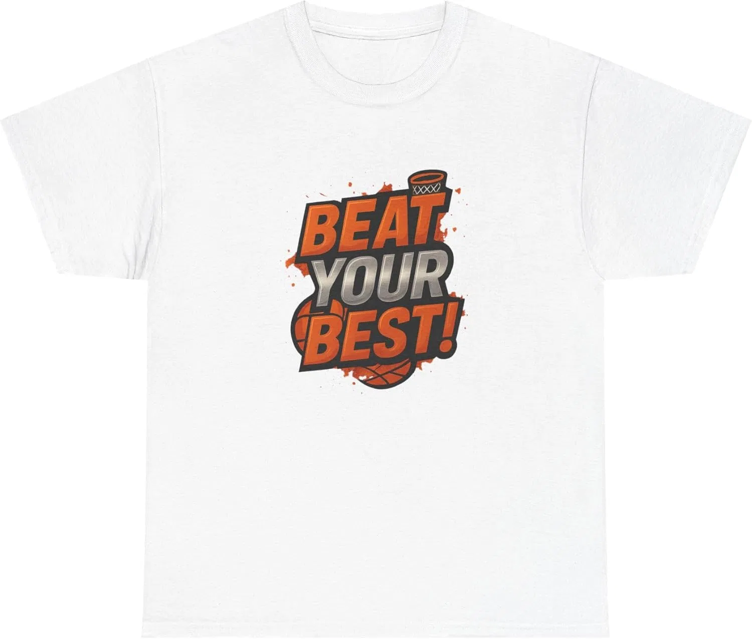 Футболка Beat Your Best, хлопок, белый
