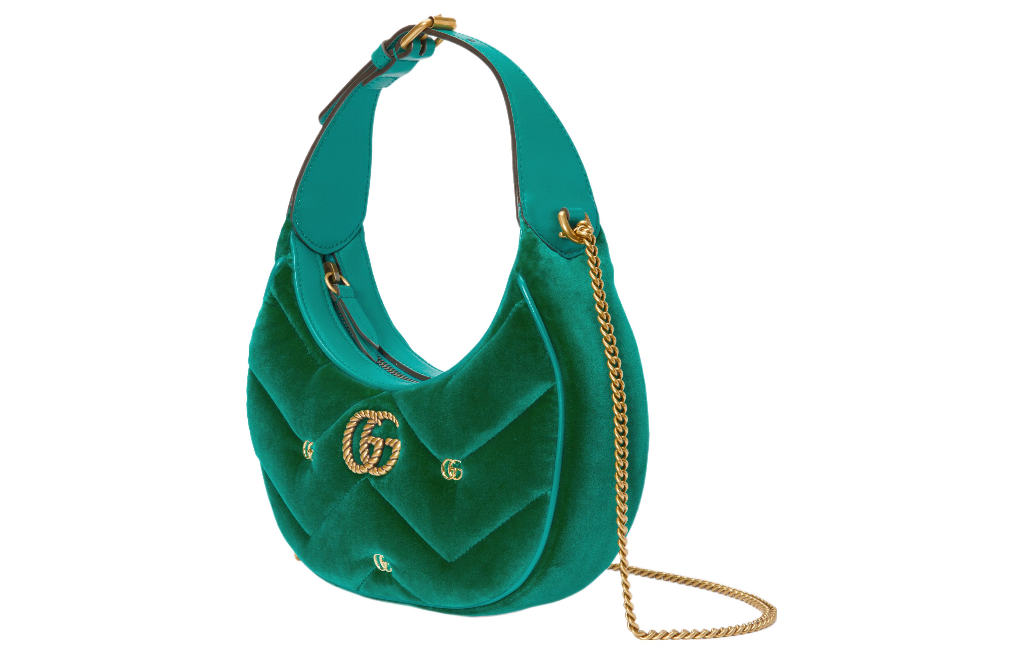 Женская бархатная сумка Gucci GG Marmont — фото 2