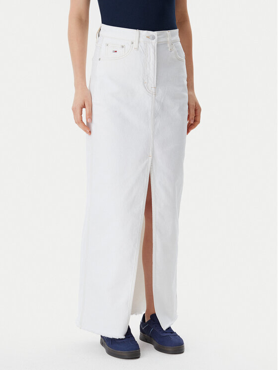 

Джинсовая юбка обычного кроя Claire DW0DW20125 Tommy Jeans, экрю