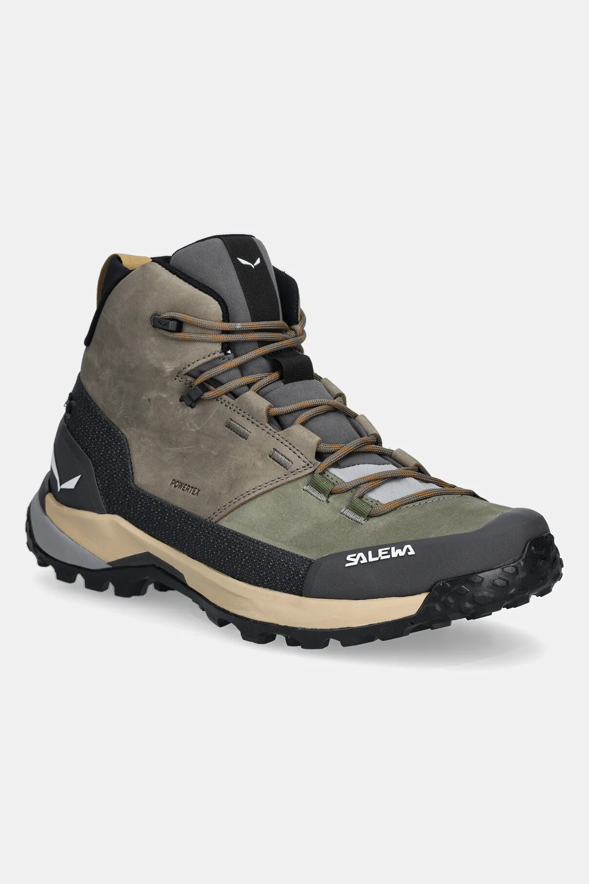 

Ботинки Puez Leather Mid PTX Salewa, зеленый