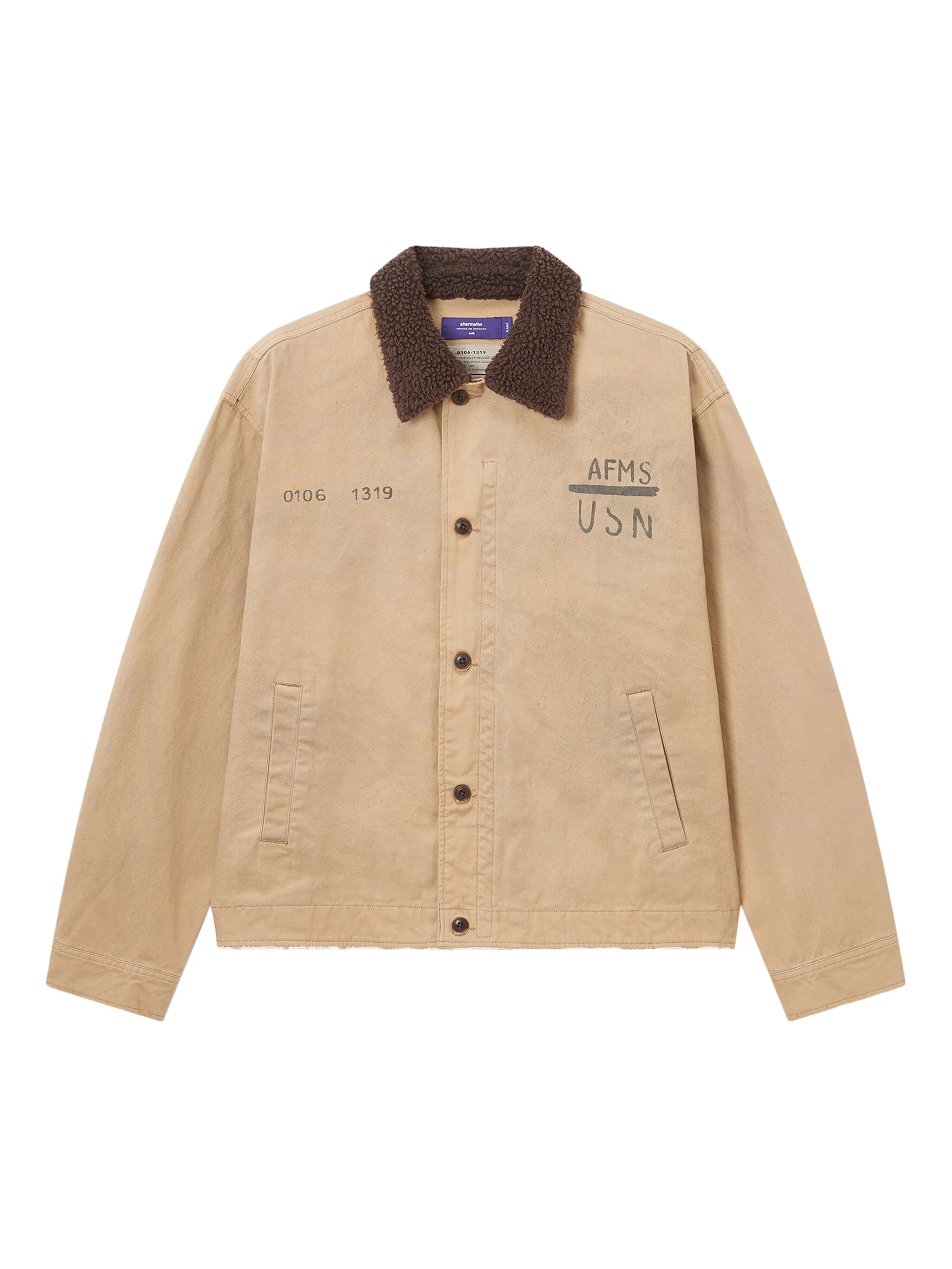 

Куртка-рубашка с логотипом Aftermaths, бежевый