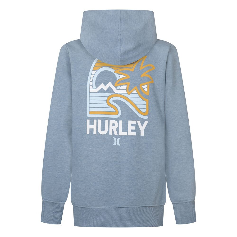 

Флисовый пуловер с капюшоном Hurley для мальчиков 4–7 лет, цвет Med Blue