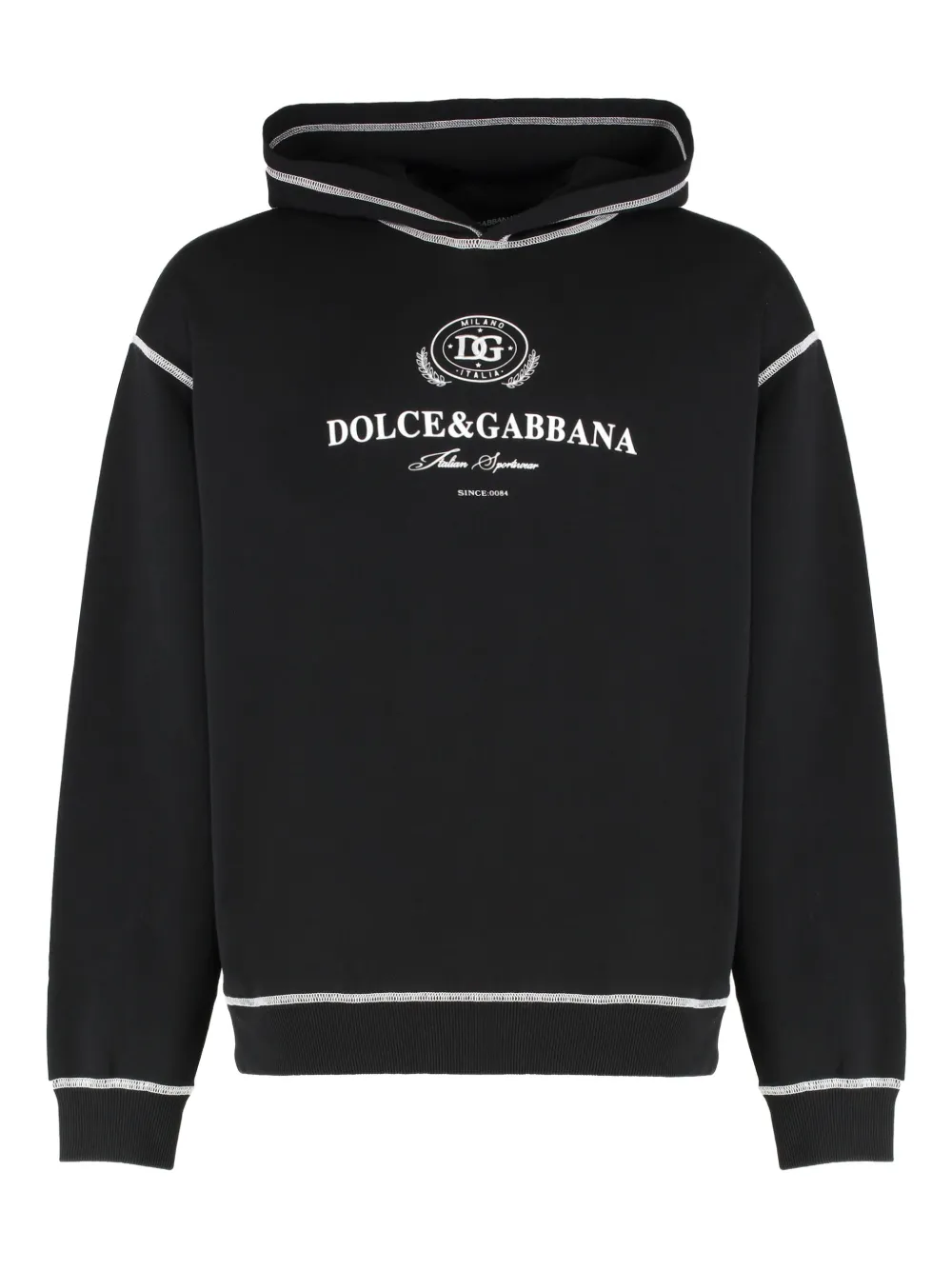 

Худи с логотипом Dolce & Gabbana, черный