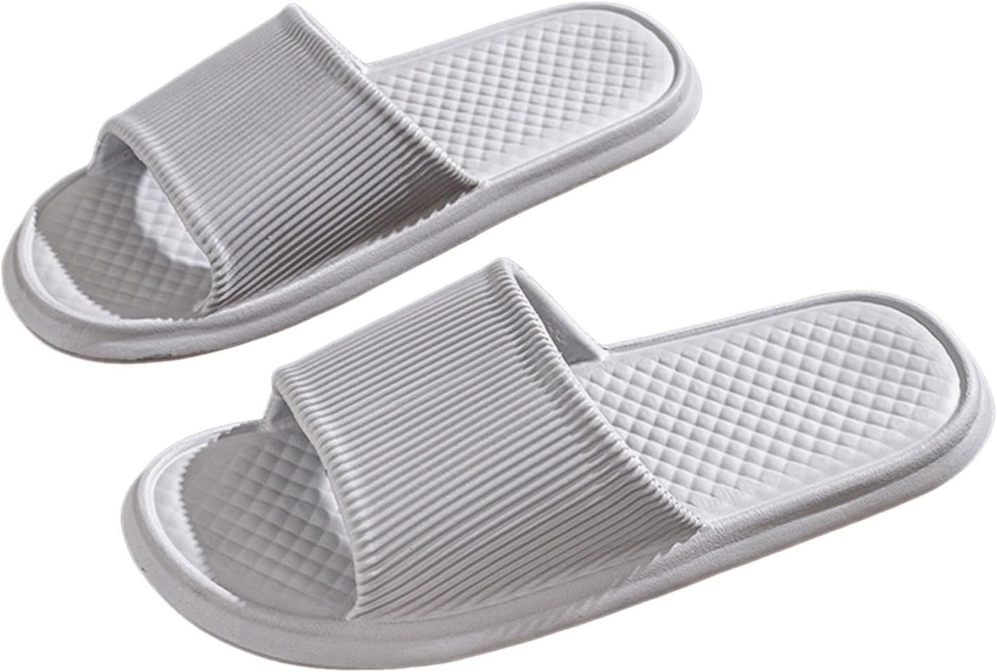 

Домашние тапочки для женщин и мужчин, легкие нескользящие тапочки для душа, пляжные сандалии для дома и улицы Generic, серый