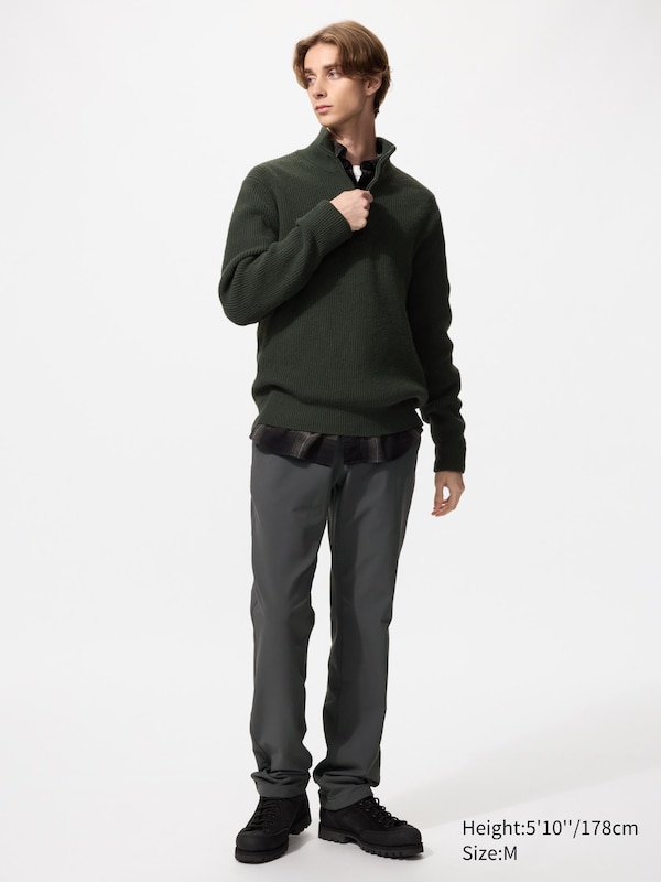 

Теплые эластичные брюки (удлиненные) Uniqlo, 08 dark grey