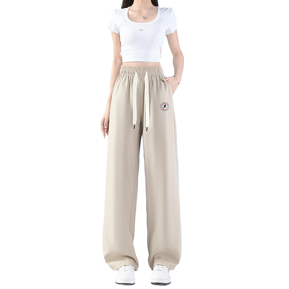 

Женские повседневные брюки тонкие прямого кроя WARRIOR, хаки