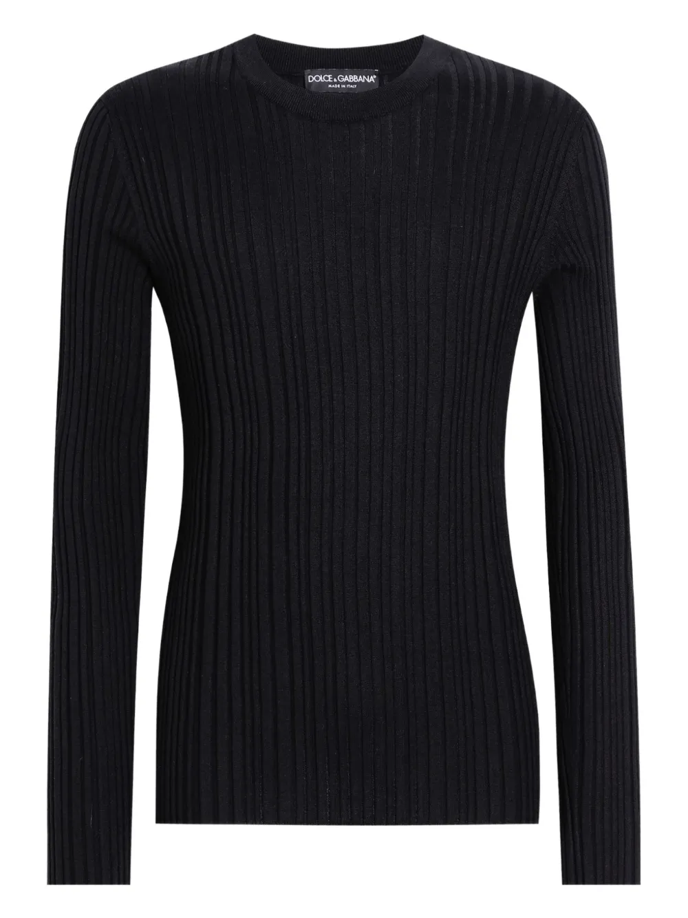 

Свитер в рубчик DOLCE & GABBANA, черный