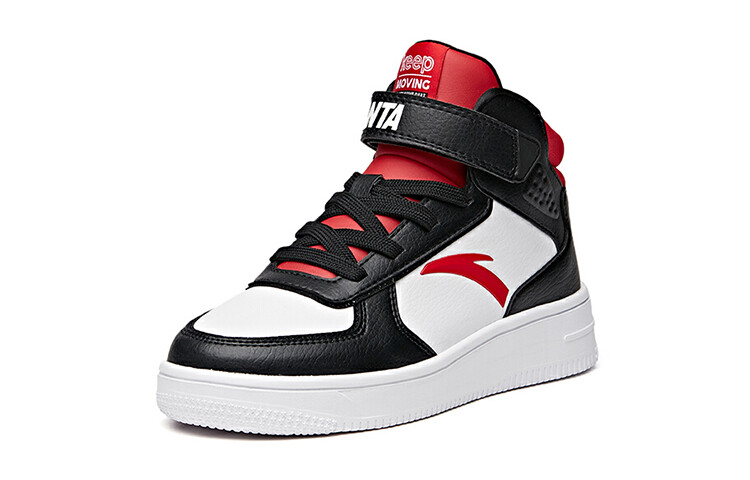 Детские кроссовки для скейтбординга GS High-top Black/ANTA White/Big Red Anta Kids — фото 2