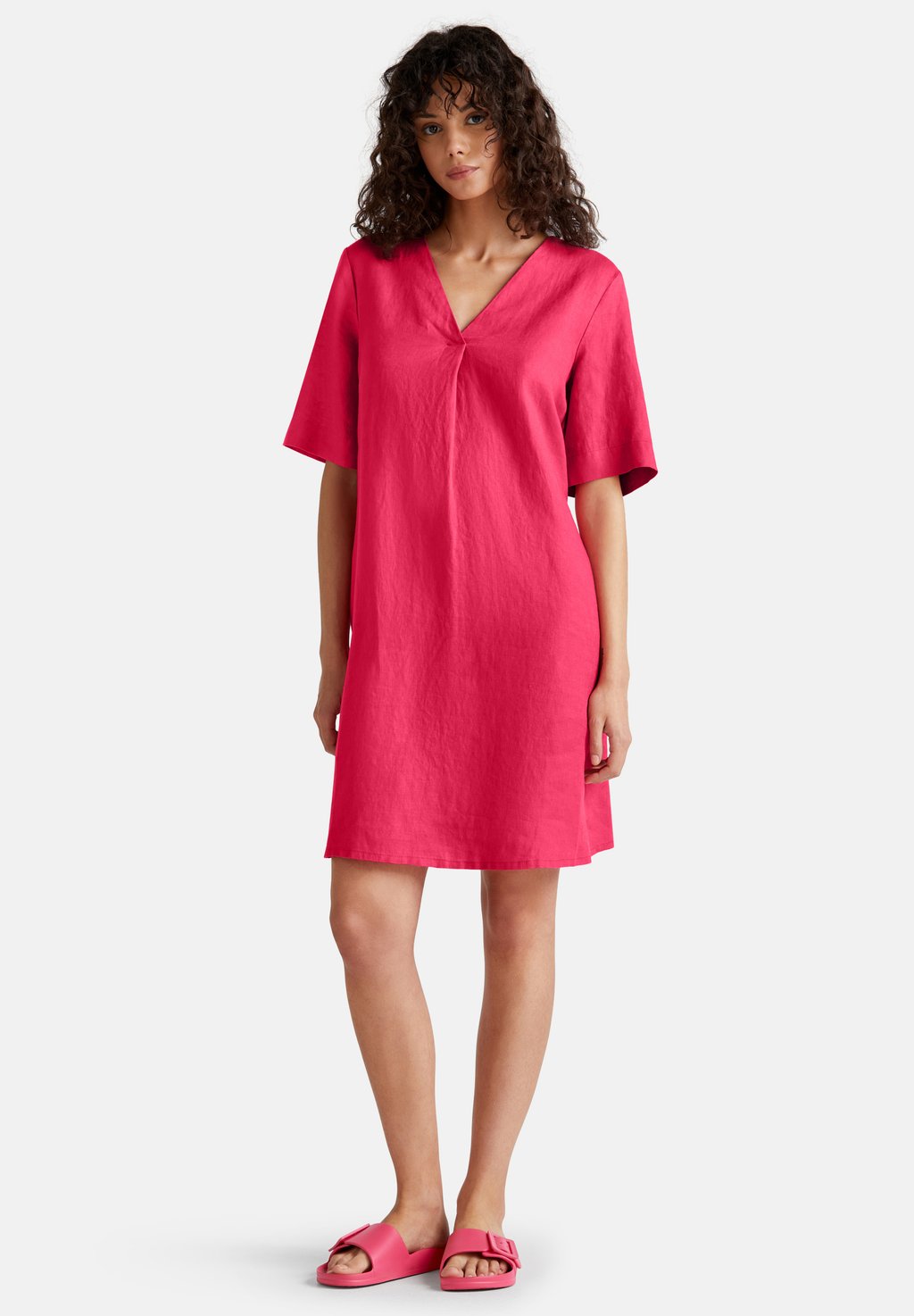 

Повседневное платье SHORT SLEEVE United Colors of Benetton, красный