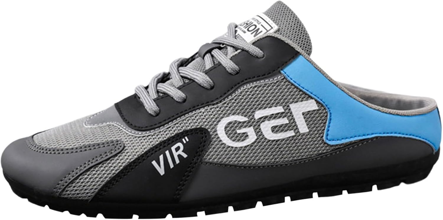 

Новый тренд в мужской обуви: универсальная повседневная обувь, обувь для ленивых, полусапожки, мужские лоферы, мужская повседневная обувь Generic, серый