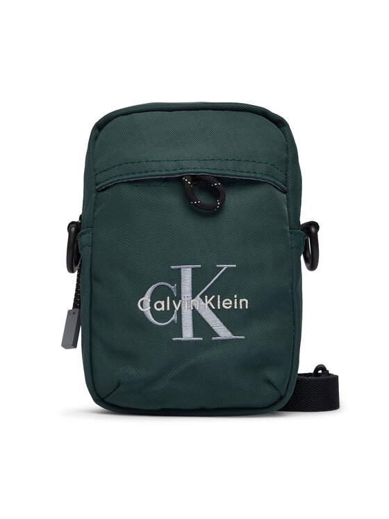 

Сумка через плечо Bold Logo Nylon Slim Reporter LV04D3231G Calvin Klein, зеленый
