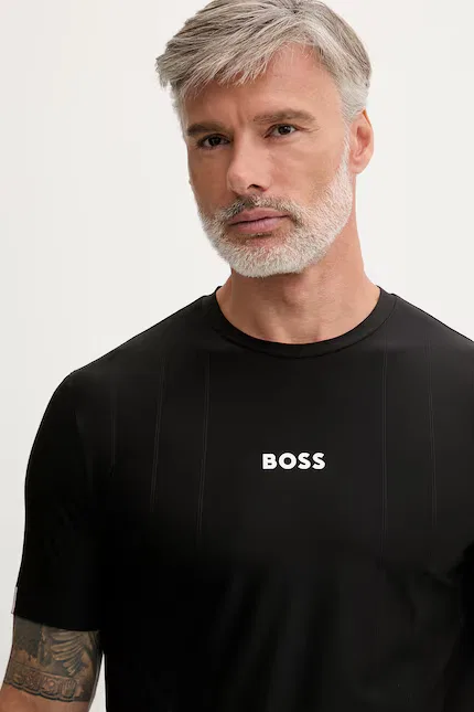 Футболка классическая BOSS Green, черный — фото 4