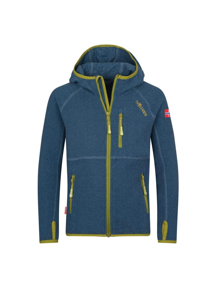 

Trollkids Флисовая куртка Sandefjord цвета «мадейра блю»
