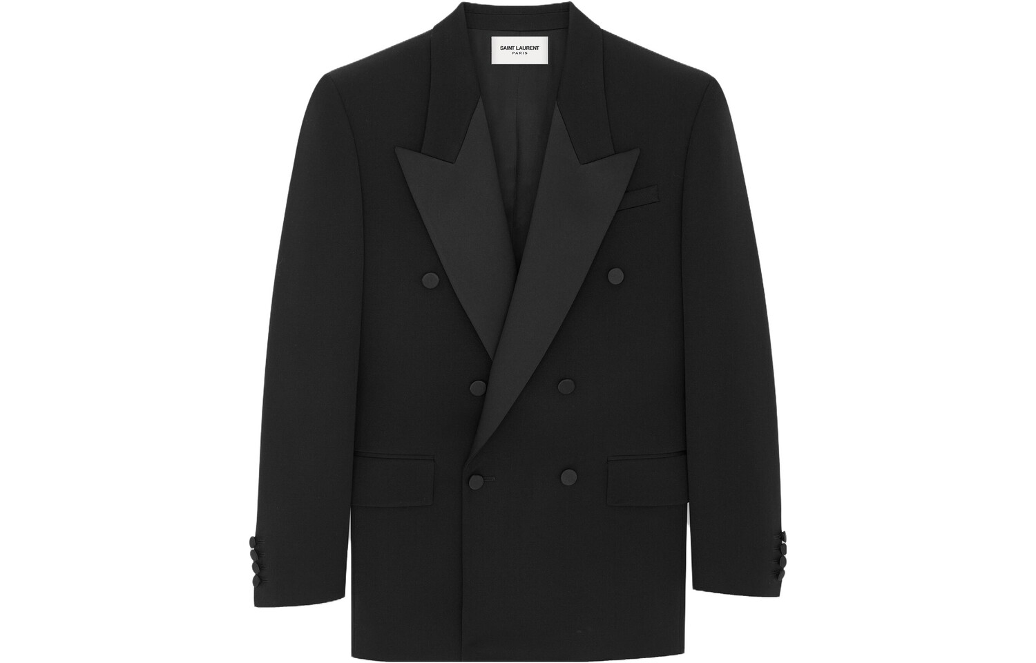 

Деловой костюм женский черный Saint Laurent