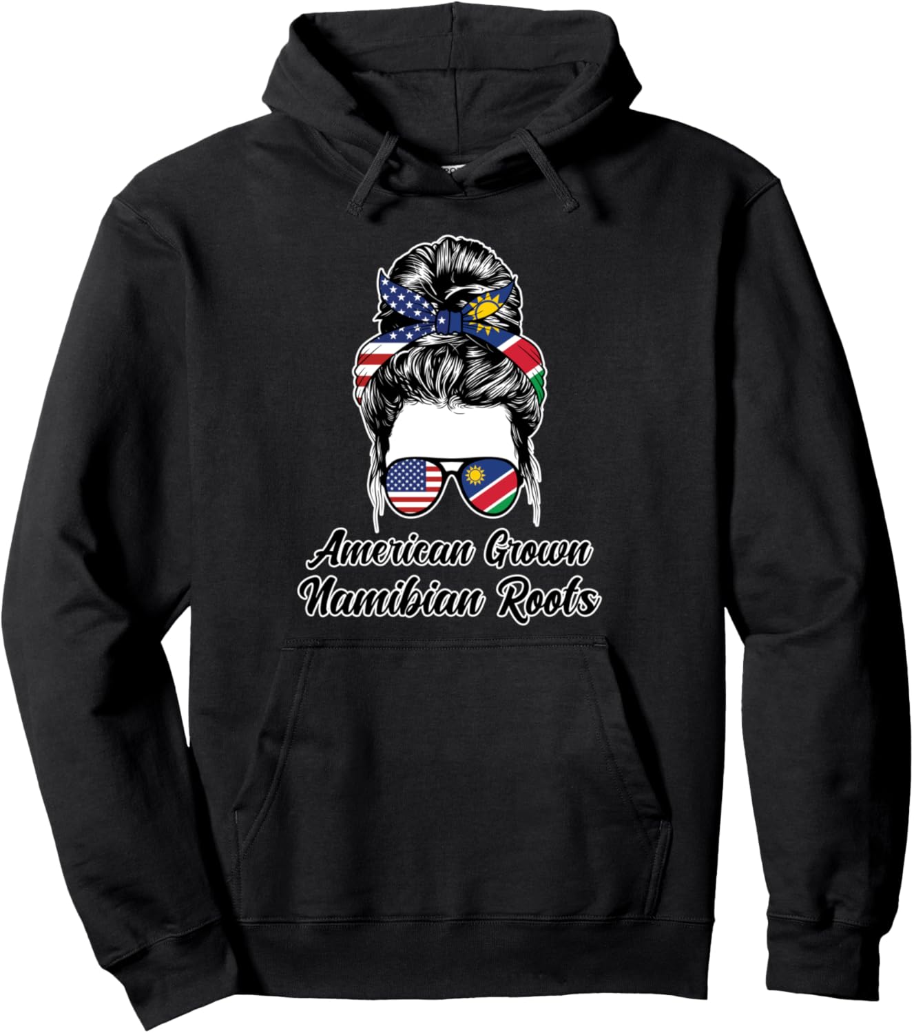 

Сделано в Америке: Намибийские корни, худи с флагом Намибии Humor Namibian Roots & Namibian Flag Gift Ideas, черный