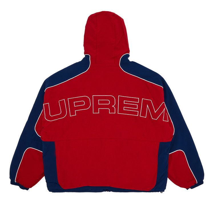 Спортивная куртка Supreme Faux Fur Reversible Hooded Track Jacket, Red — фото 2