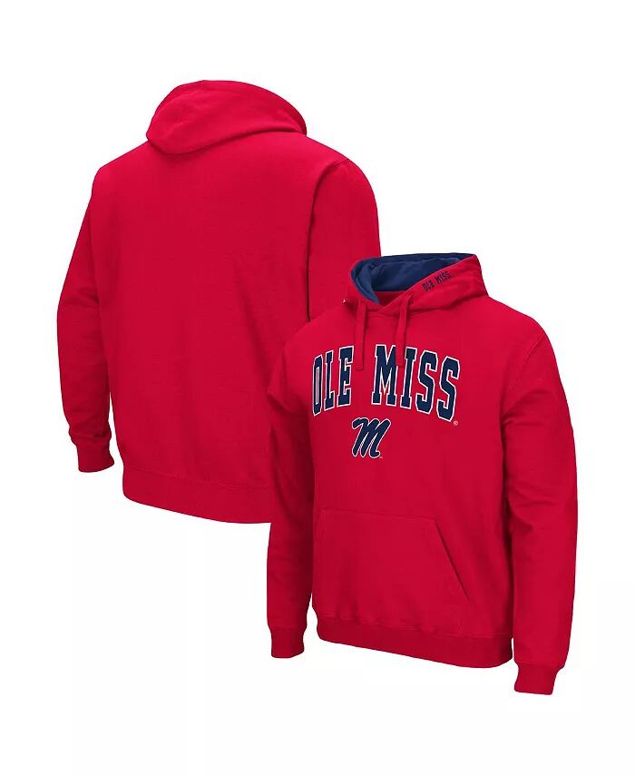 

Мужская красная толстовка с капюшоном Ole Miss Rebels Arch & Team Logo 3.0 Colosseum