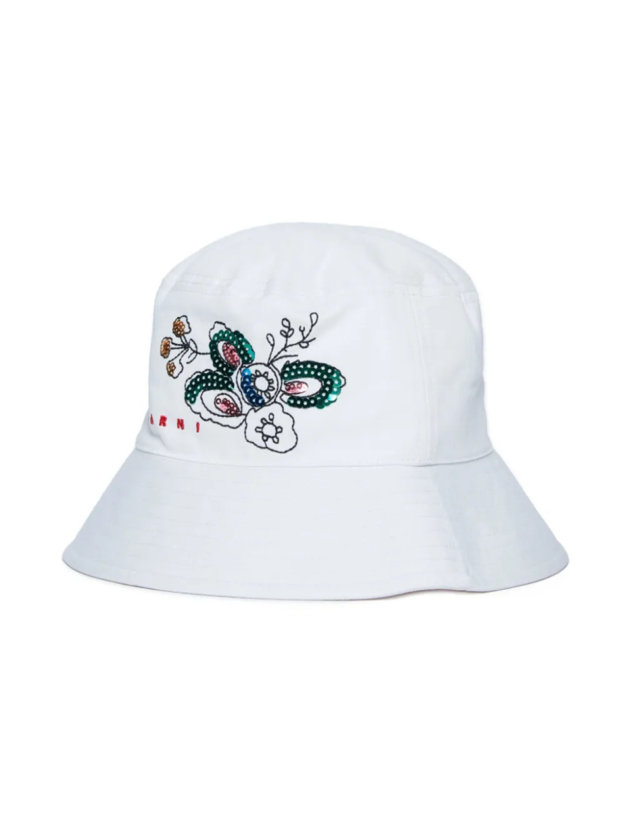 

Панама с пайетками Marni Kids, белый